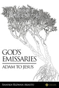 Book cover for 'God’s Emissaries Adam to Jesus' featuring a detailed tree illustration, Islamic studies literature.