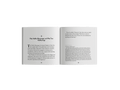 Open Islamic book showing a story about the Prophet in a mosque, focusing on learning and knowledge.
