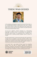 Back cover of 'Then I Was Guided' by Sayyid Muhammad Al-Tijani featuring author photo, book description, and Ahlulbayt Islamic Mission logo, related to Shia Islamic literature.