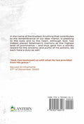 Back cover of an Islamic book with a quote, Lantern Publications logo, and ISBN barcode.