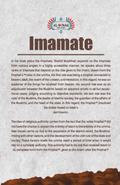 Book cover for 'Imamate' by Shahid Mutahhari, Islamic literature, Al-Buraq publisher logo, text description.