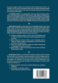 Back cover of an Islamic devotional book describing Shia prayer texts, with author and translator bios and a barcode at the bottom.